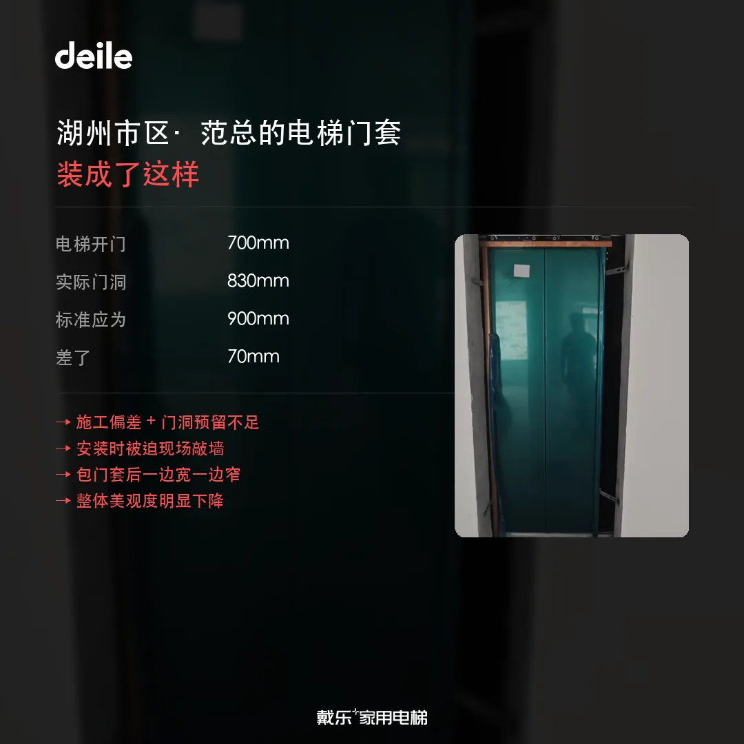 戴乐家用电梯工程干货-门洞尺寸