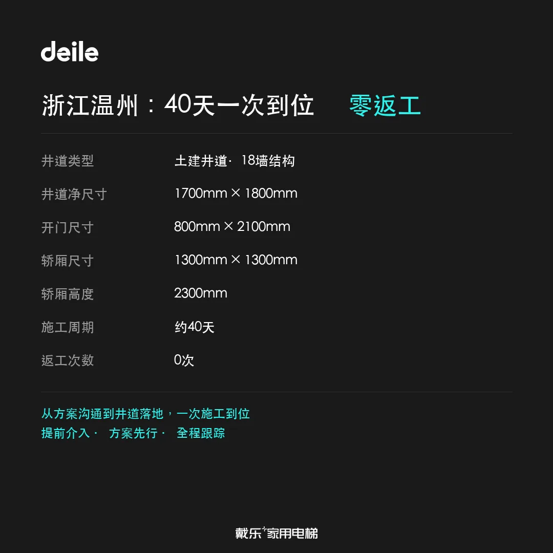 戴乐家用电梯工程干货