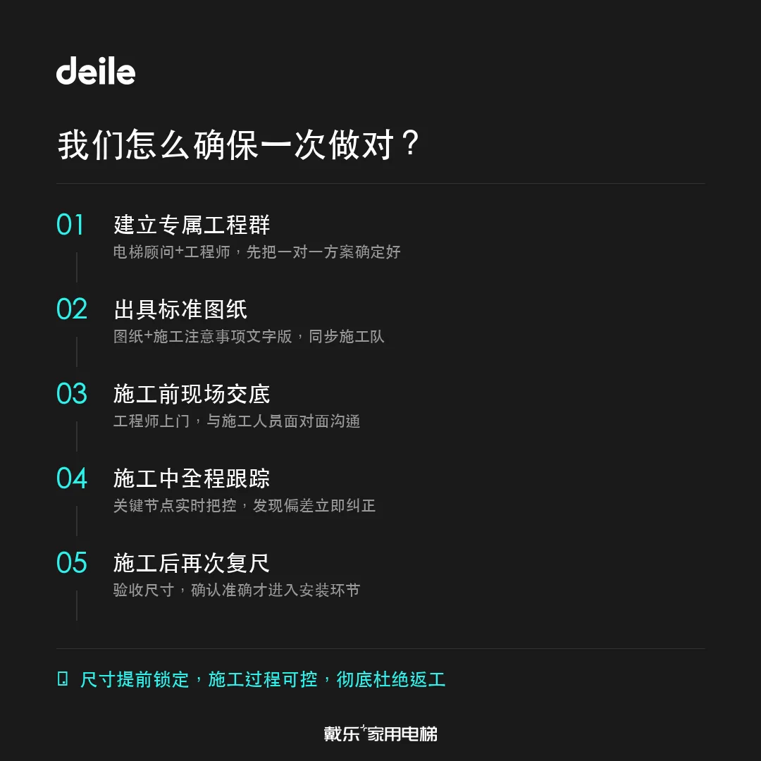 戴乐家用电梯工程干货