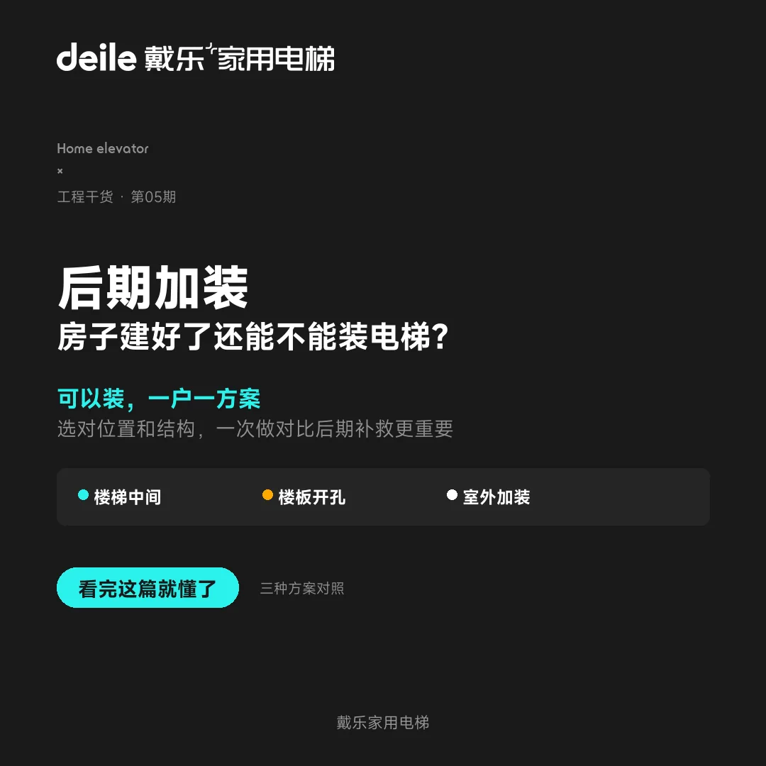 已建成的别墅没预留电梯井道，还能加装家用电梯吗？ 现场证据图